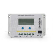Regolatore di carica PWM 12/24V 20A con display, uscita USB 5V e crepuscolare configurabile