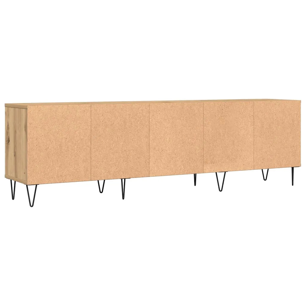 Mobile Porta TV Rovere Artigianale 150x30x44,5 cm Multistrato 857188