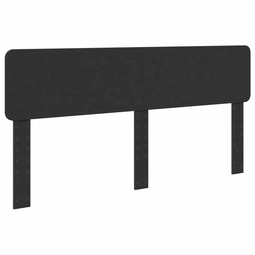 Struttura del letto-Giroletto Nero 200 x 200 cm Pino massello 185045