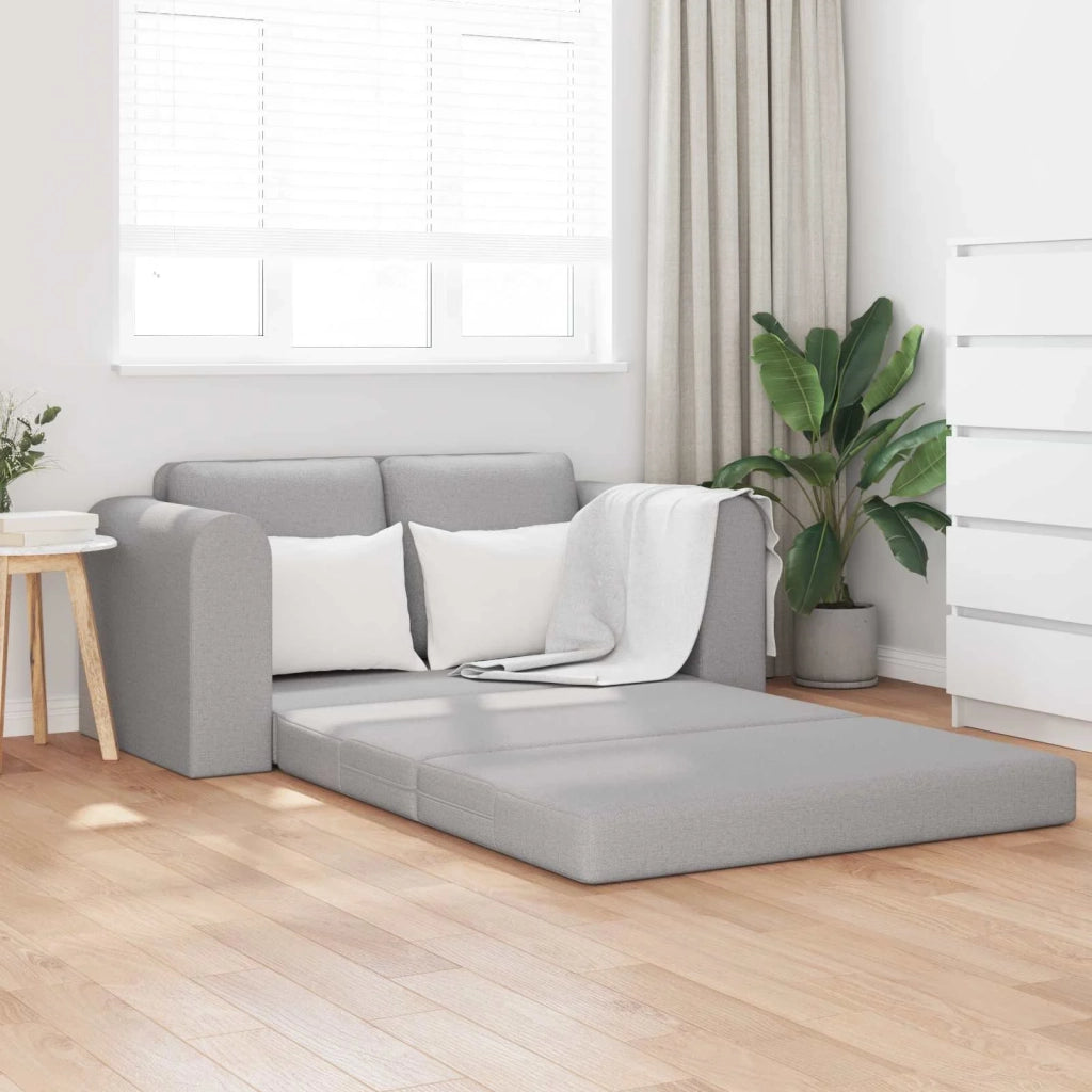 Divano letto | Sof¨¤ letto | Letto singolo Grigio Nuvola 148 x 71 x 83 cm Tessuto