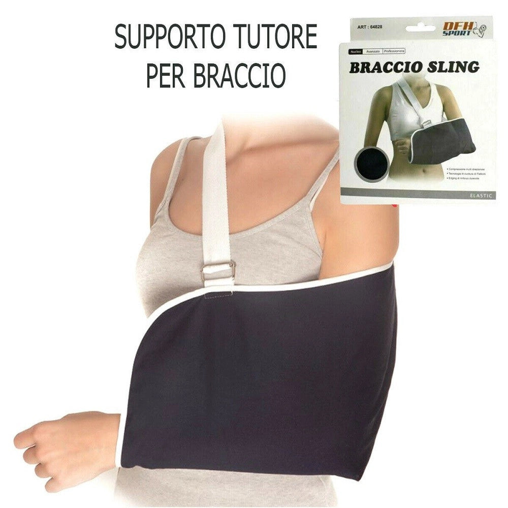 Trade Shop - Reggibraccio A Bustina Cinghia Regolabile Tutore Supporto Sostegno Gesso Braccio -