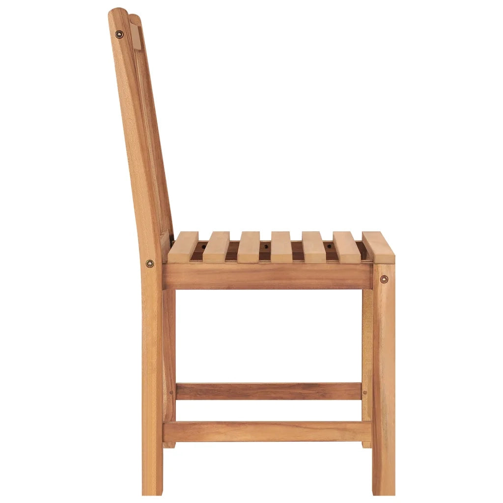 Set da pranzo da giardino 5 pz 120x70 cm in legno massello di teak