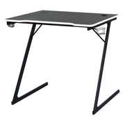 Scrivania Gaming Flame Nera/bianca 80x50x75