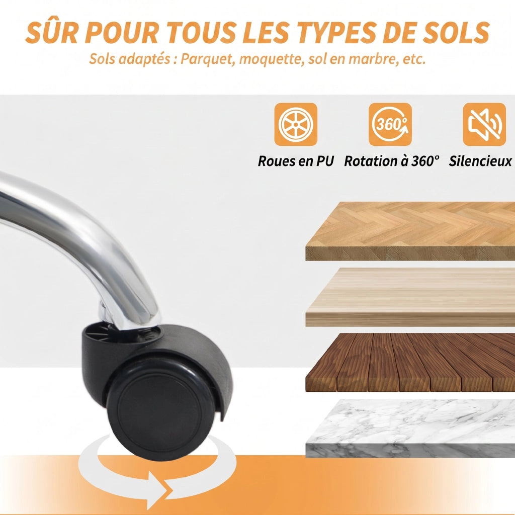 Sedia da ufficio ergonomica ¨C zephmum ¨C marrone