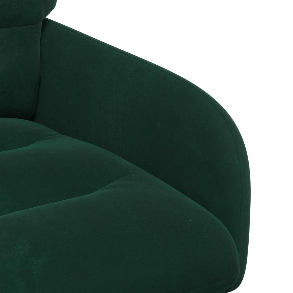 Sedie da pranzo 4 pz Velluto Verde Scuro 59 x 59,5 x 90 cm 3428239