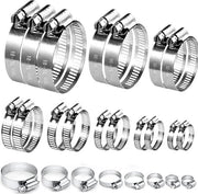 Set di 90 pezzi in acciaio inossidabile 304 - clip per tubi regolabili - gas tubi acqua giardino - casa