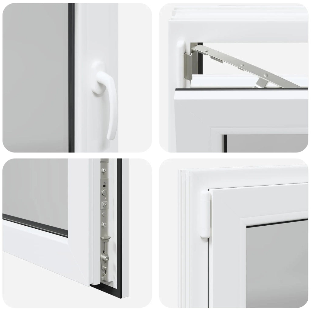 Finestra per Soffitta RISOR Bianco 100 x 60 cm PVC e Vetro 42047251