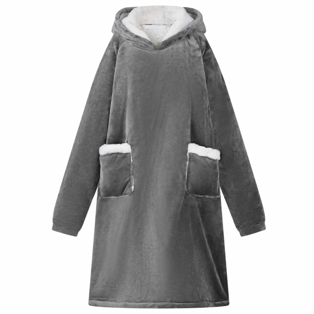 Felpa coperta Grigio scuro L Pile e Flanella 42017190