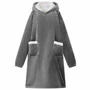 Felpa coperta Grigio scuro L Pile e Flanella 42017190