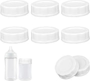 Doppi flessa 6 pezzi - Coperchio sostitutivo - Biberon - Viaggio - Archiviazione - Materiale PP/Silicone - Coperchioni biberon