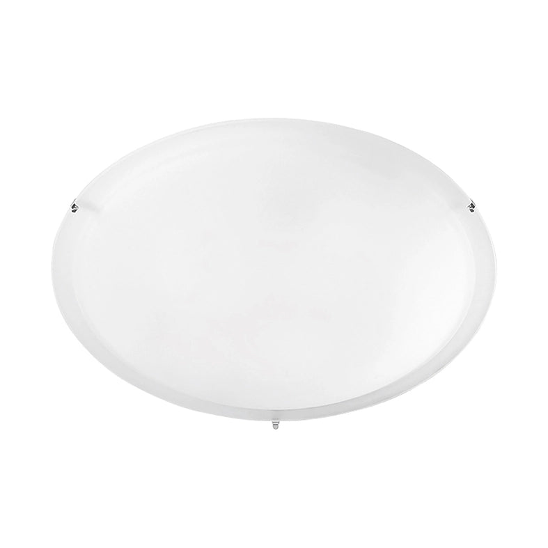 Plafoniera SID 50cm in Vetro Satinato e Metallo Laccato Bianco E27 IP20 - Rossini Group - Lampada da soffitto e parete dal design moderno