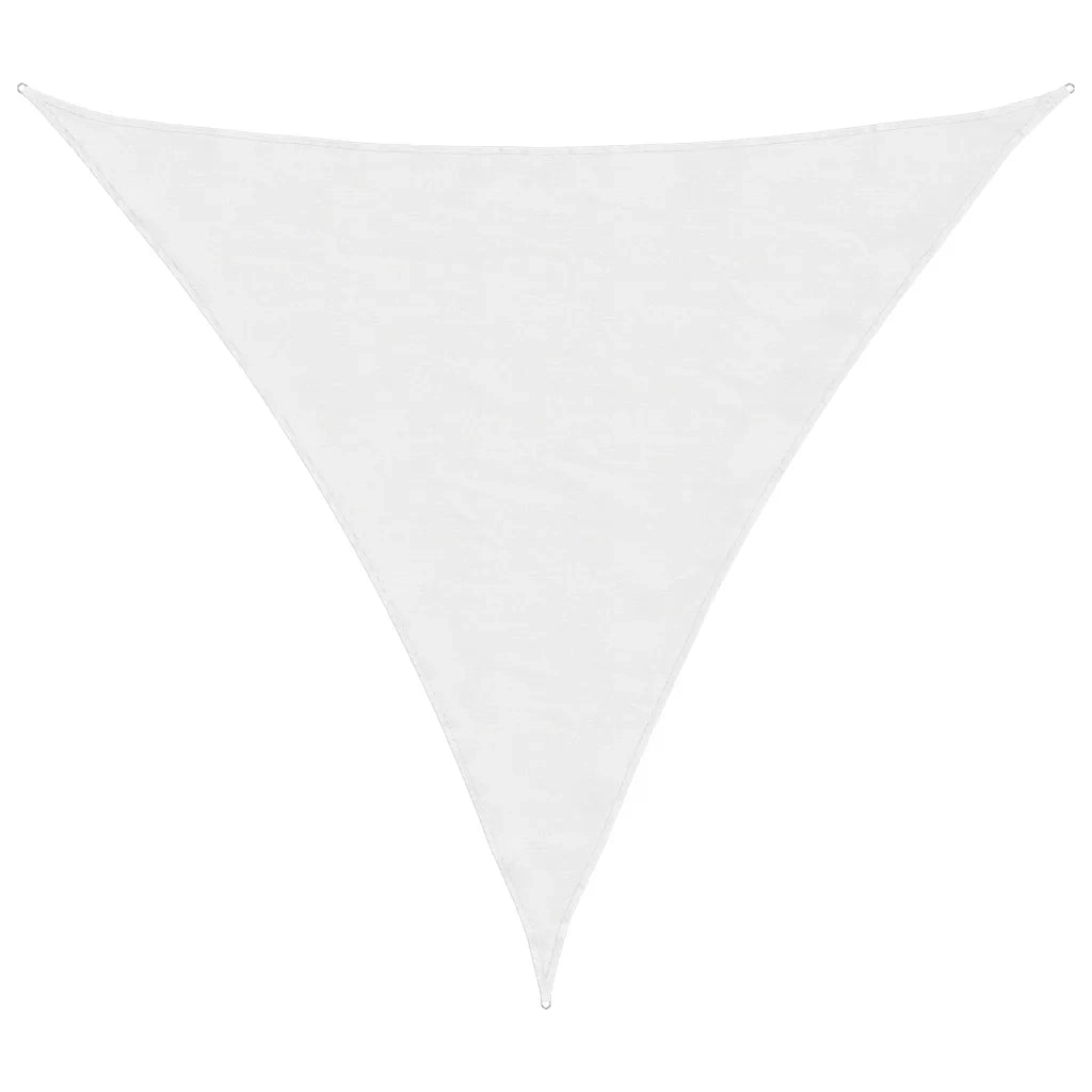 Parasole a Vela in Tessuto Oxford Triangolare 6x6x6 m Bianco 135295