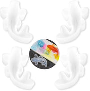 Mal di Silicone per Acquario - 4 Pezzi - Decorazione per Pesci da Acquario - Mal per Decorazione di Torta - Decorazione per Guppy/Sieraden - Formatura con Epoxy