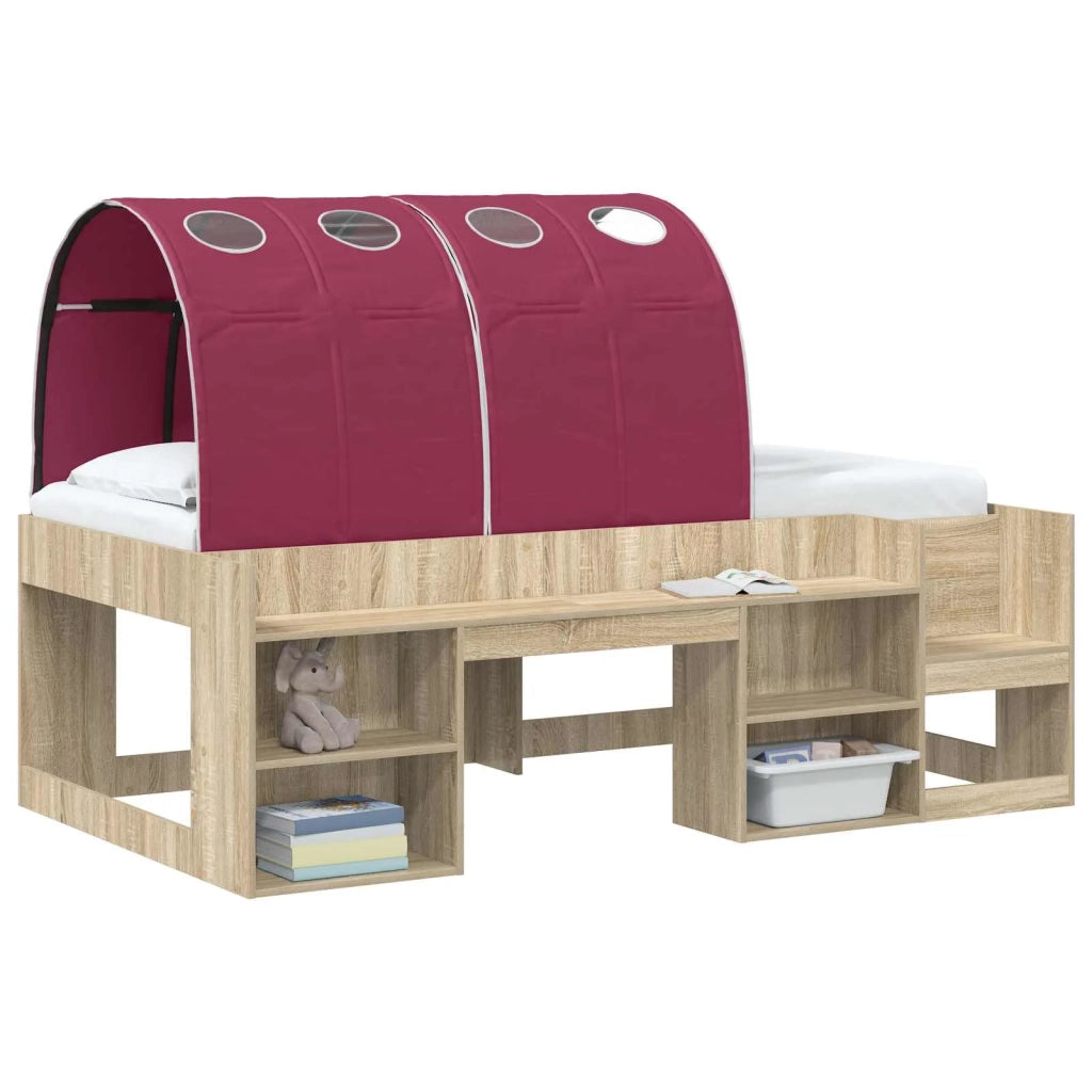 Tunnel per Letto 2 pz Rosso 211 x 67.5 x 2 cm Poliestere CFW1672877
