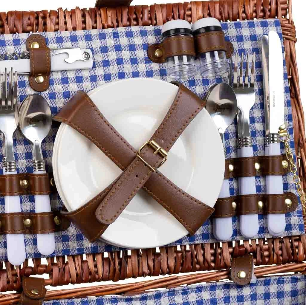 Cestino pic-nic marrone 40x28x20h