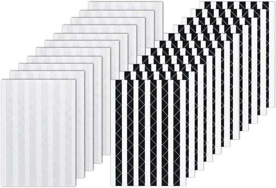 Stickermarcatori per Scrapbooking - Adesivi autoadesivi - 2244 Pezzi - Nero & Bianco