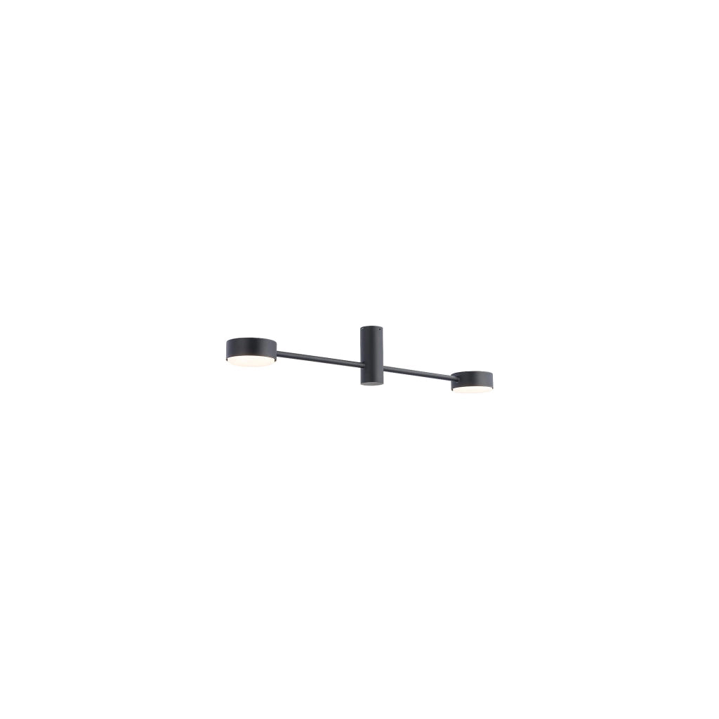 Plafoniera soffitto Nowodvorski Orbit nera metallo 68cm