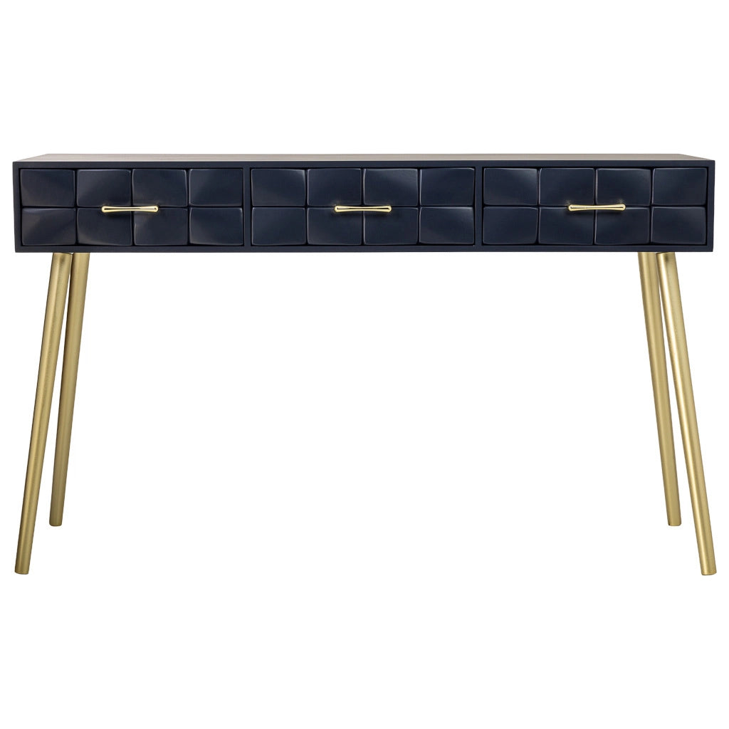 Mobile ingresso in legno nero 132x41x79h cm
