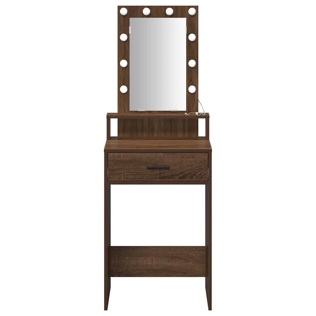 Toeletta | Tavolo da Trucco Marrone 50 x 41 x 140 cm Legno multistrato