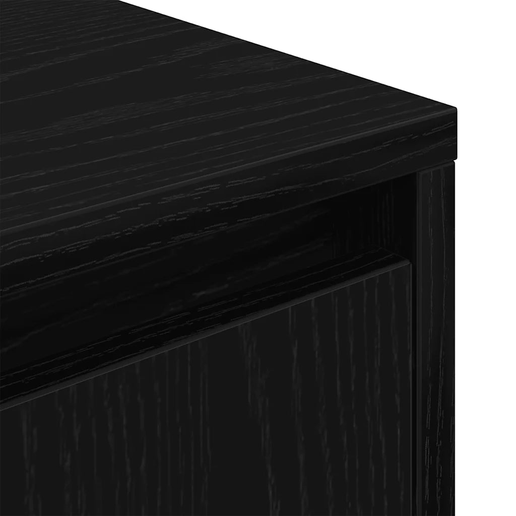 Comodino con Luci LED Nero 38x34x50 cm 861285