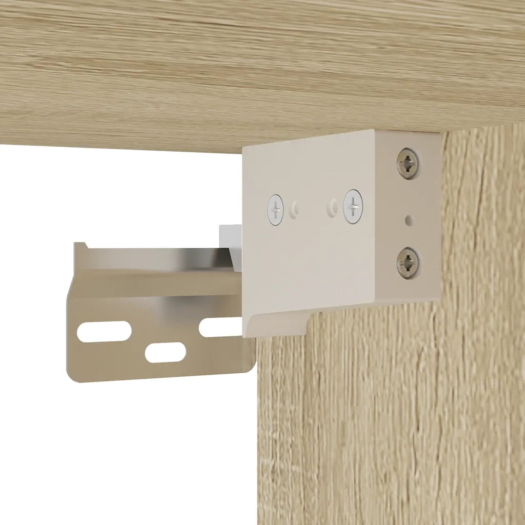 Set Mobili da Bagno | Armadio da bagno 2 pz Rovere Sonoma in Legno Multistrato