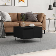 Tavolino da Salotto-Tavolino da soggiorno-Tavolo Nero 55x55x36,5 cm in Legno Multistrato 453712