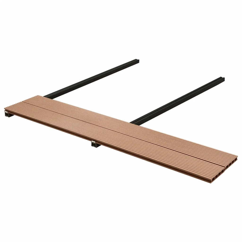 Pavimento da Deck 40 pcs Marrone WPC 3444722