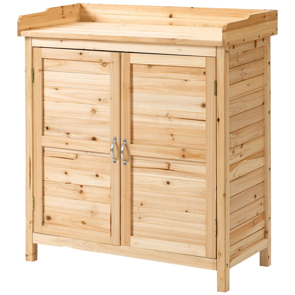 Armadietto da Giardino 2 Ante ¨C Xylo ¨C Legno Abete Esterno 83x40x92cm