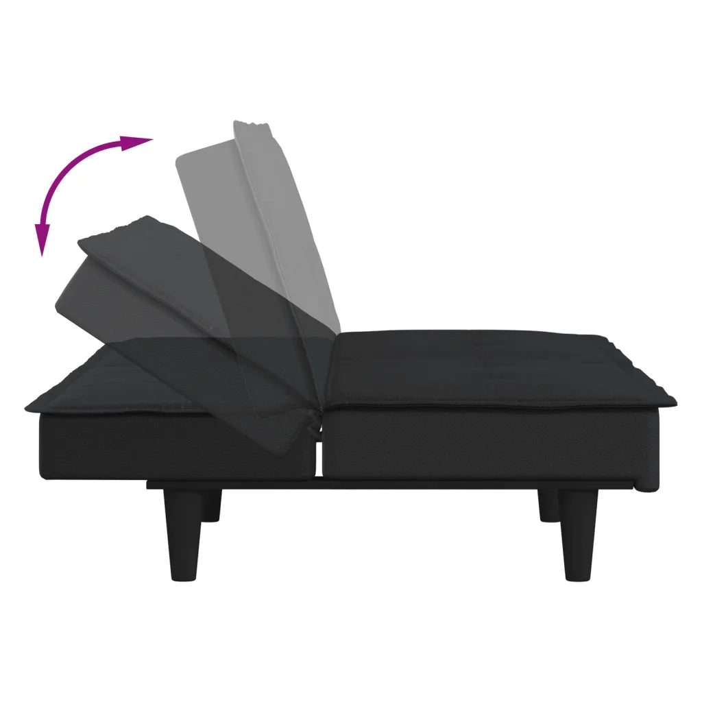Divano letto | Sof¨¤ letto | Letto singolo Nero in Tessuto