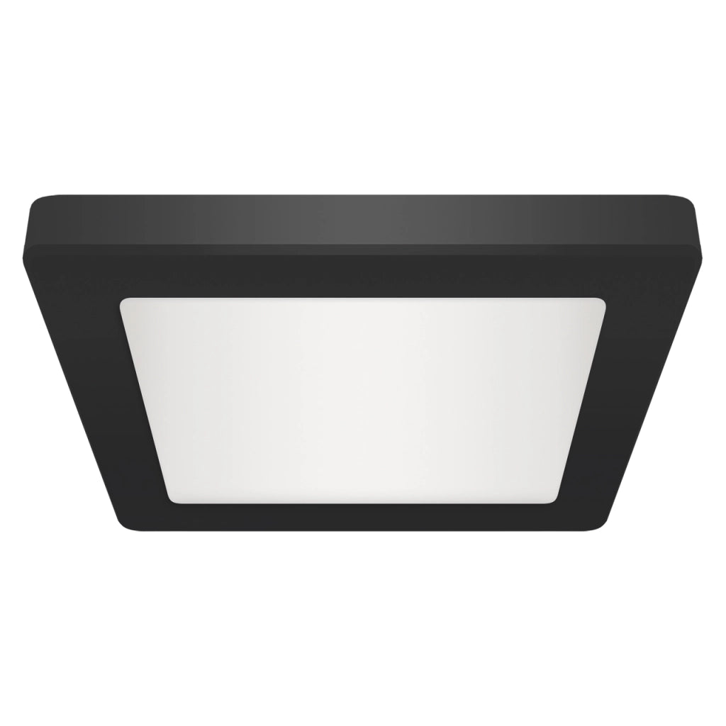 Plafoniera LED quadrata Struhm OLGA nera 29cm 24W CCT