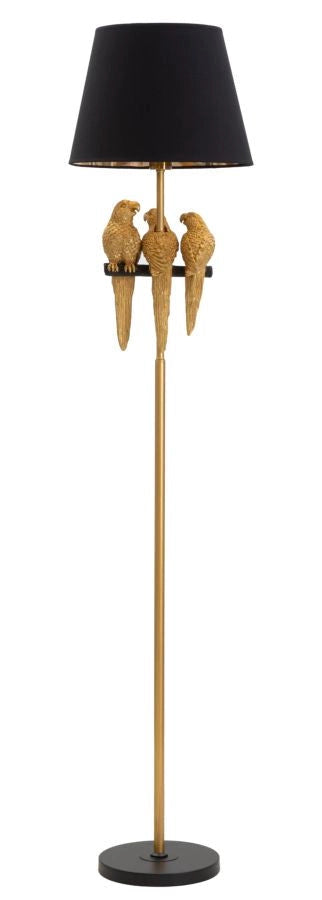 Lampada da Terra Pappagallo Ø 37x164,5 cm in Ferro e Poliestere