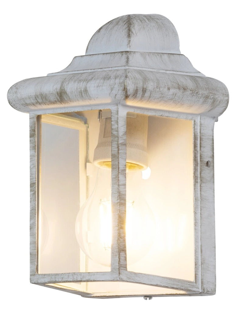 Applique esterna Norvich provenzale E27 bianco anticato Rabalux