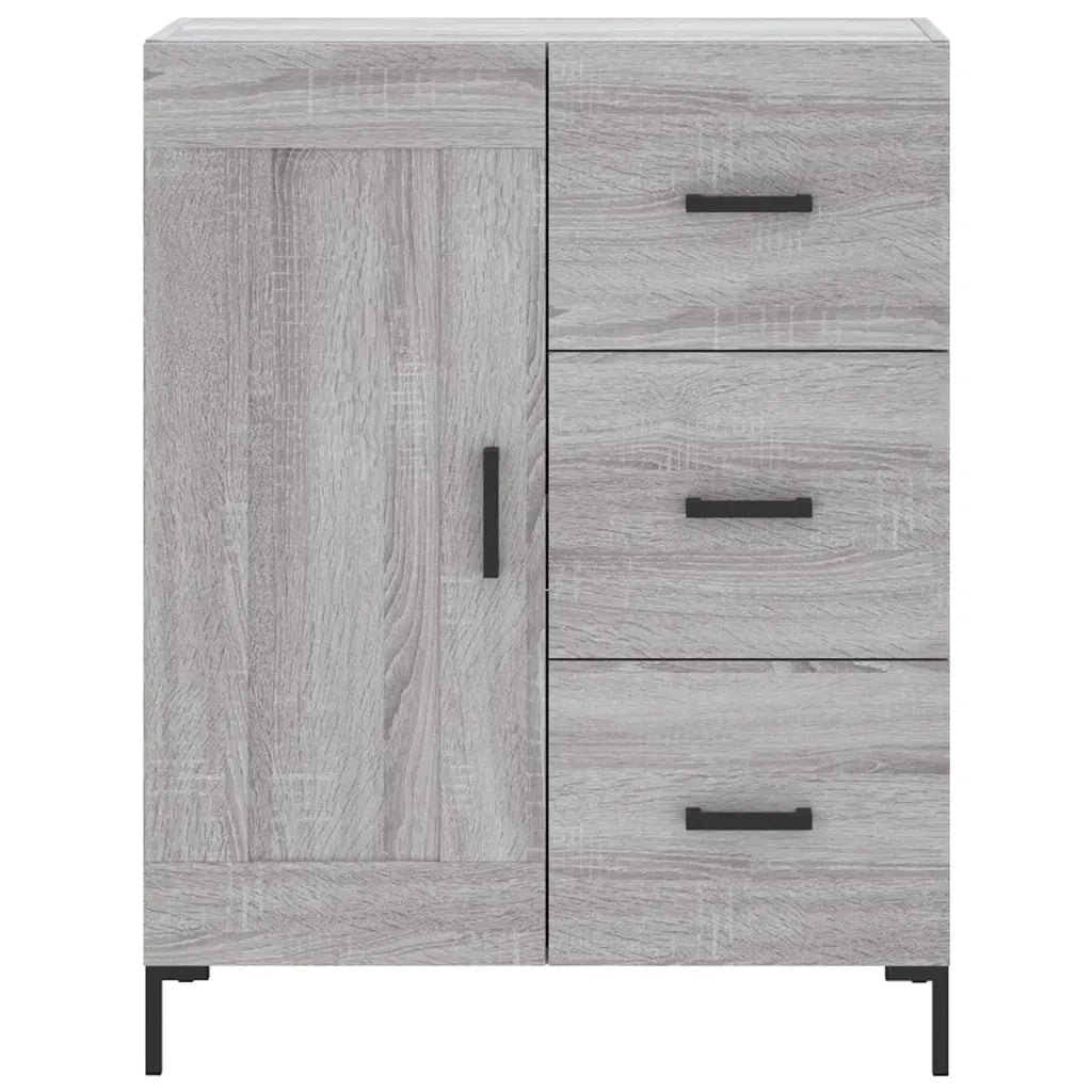 Credenza Grigio Sonoma 69,5x34x180 cm in Legno Multistrato 3190027