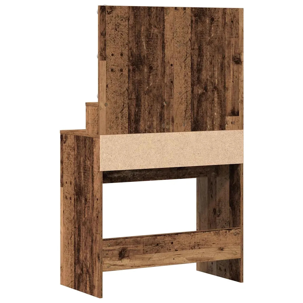 Toeletta | Tavolo da Trucco con cassetto Legno vecchio 80 x 41 x 134,5 cm