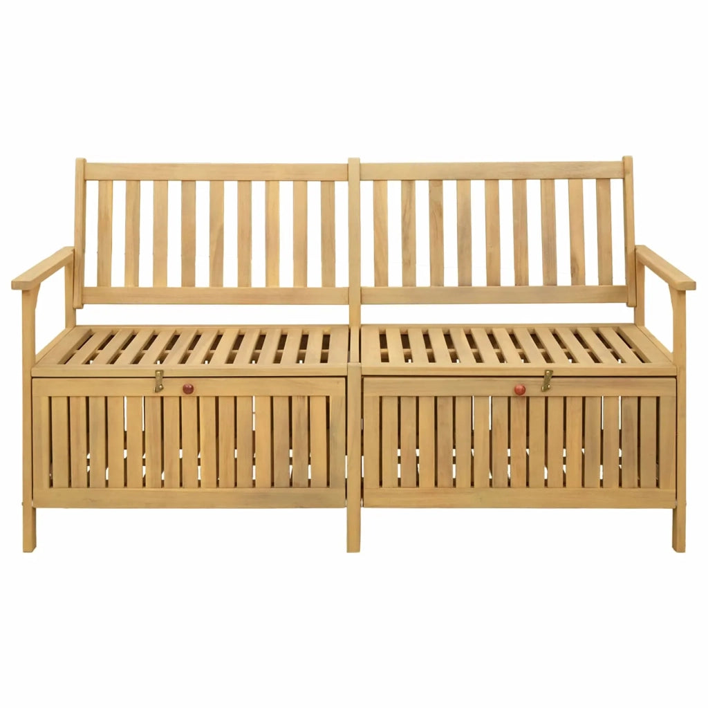 Panchina con contenitore 148 x 63 x 84 cm Acacia Solido 42026798