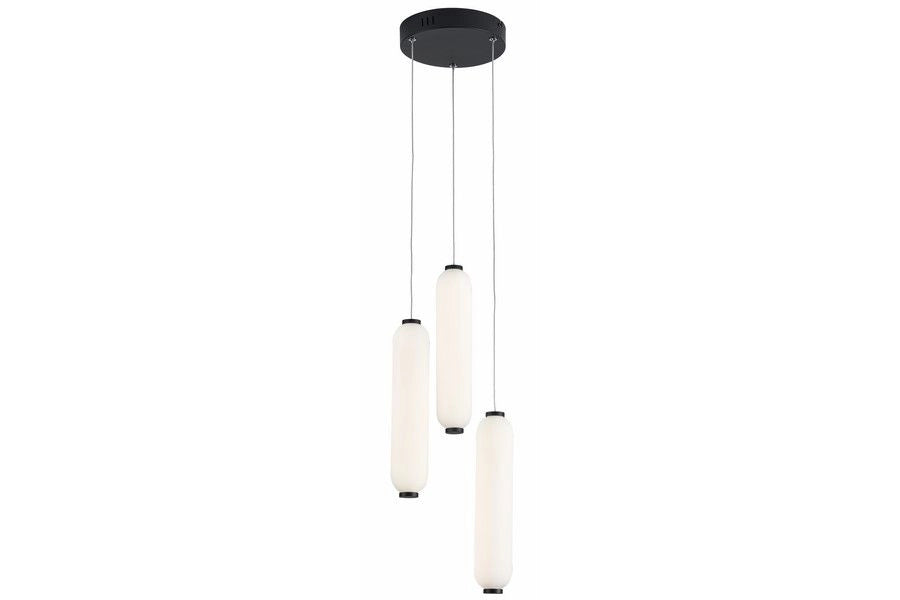 Lampada a sospensione LED Catkin nera Ø21 Reality 8W