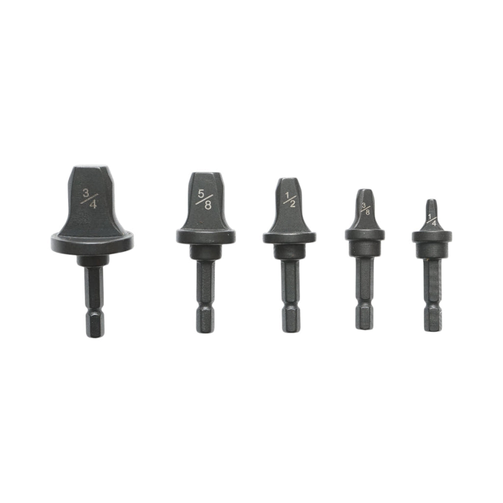 Set di 5 punte di espansione per tubi da 1/4-3/4 pollici per installazioni HVAC/R