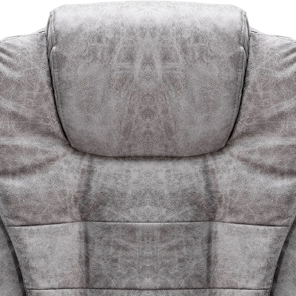 Sedia da Ufficio | Sedia da Gaming Grigio Chiaro in Scamosciato