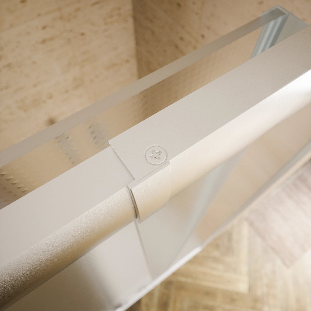 Box doccia estensibile 70-90x100-120 cm vetro 6mm stampato con profili in alluminio anodizzato|Nuuk