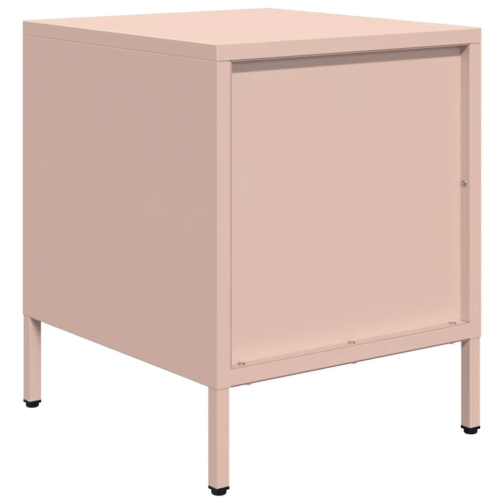 Comodini 2 pz Rosa 35x39x43,5 cm in Acciaio 851247