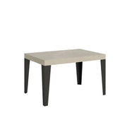 Tavolo allungabile 140/224x80cm Flame cashmere gambe antracite