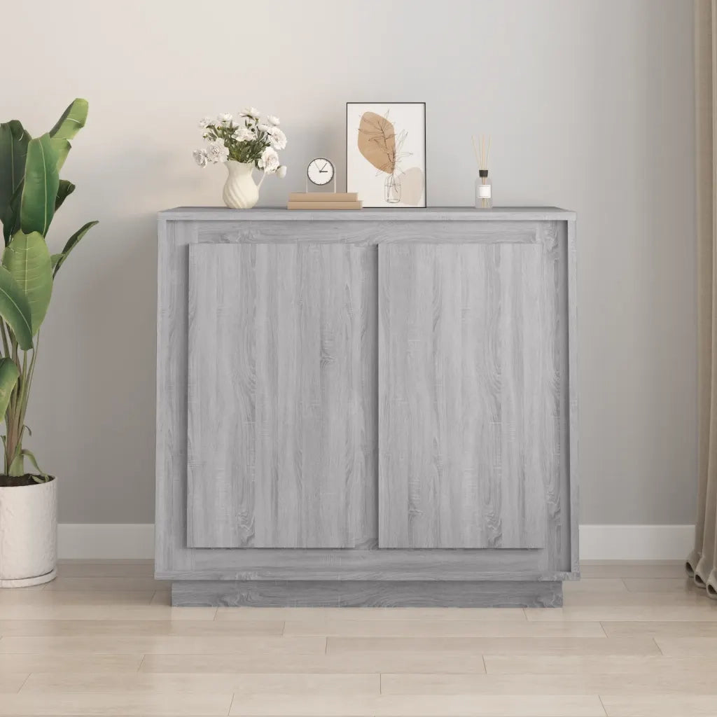 Credenza Grigio Sonoma 80x34x75 cm in Legno Multistrato 819890