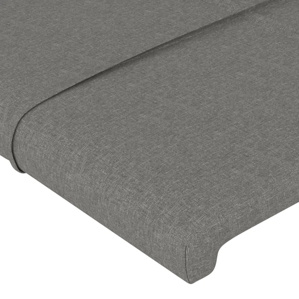 Testiera | Testata a LED Grigio Scuro 80x5x78/88 cm in Tessuto