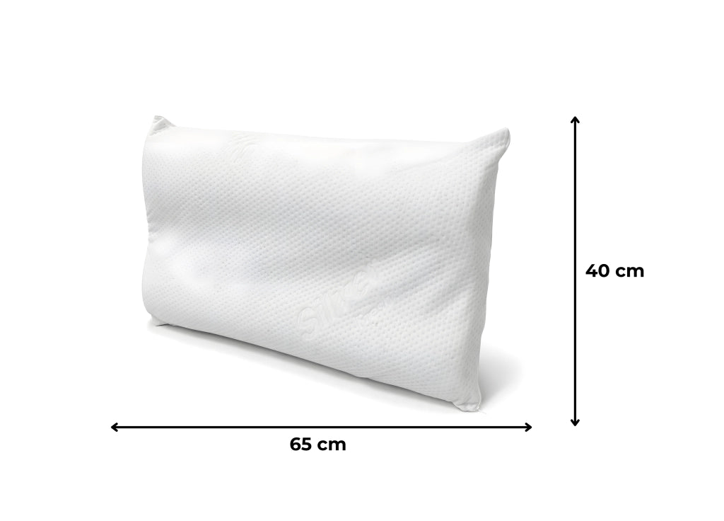 Guanciale Cuscino Letto 50x80cm Anallergico Memory Cervicale Mod. Silver