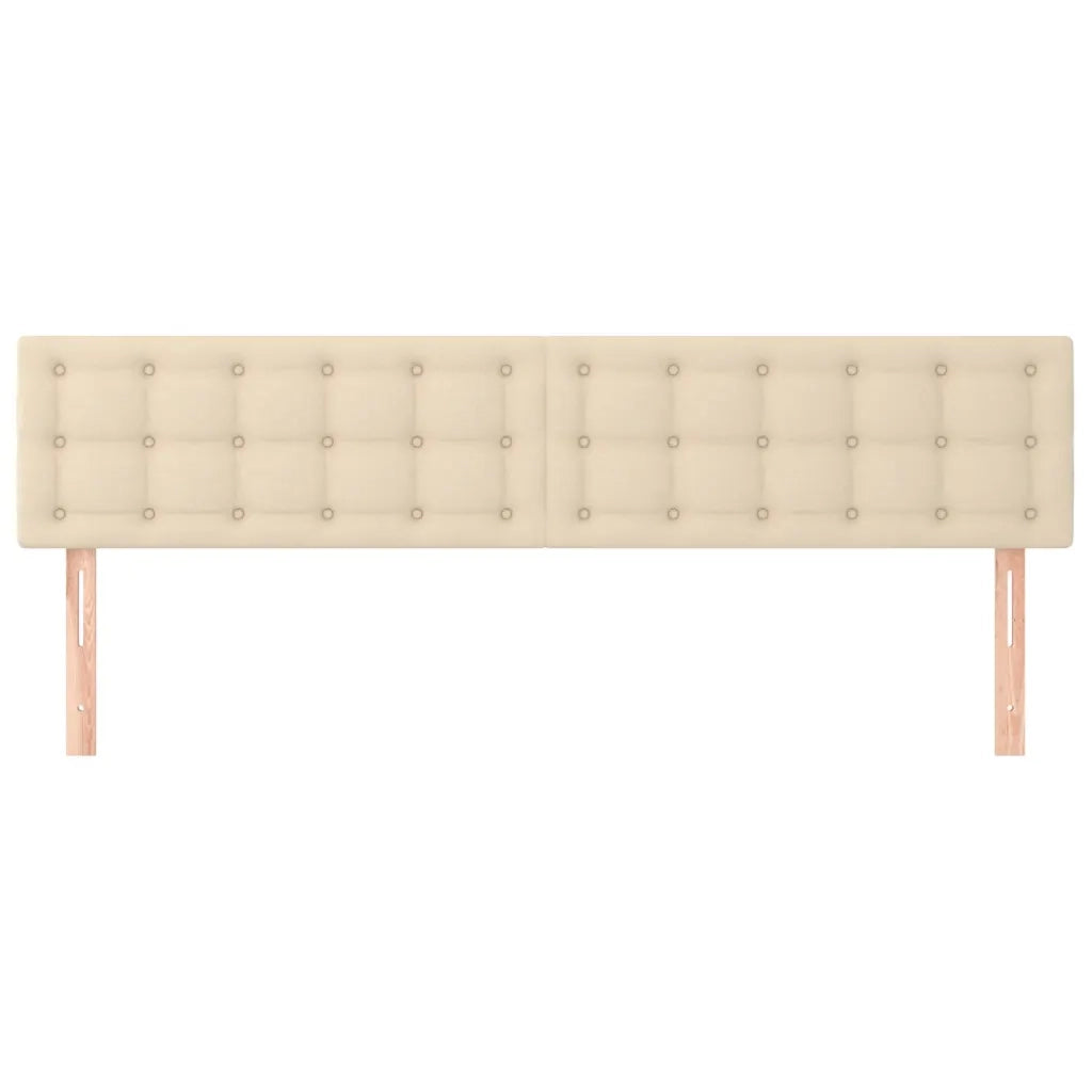Testiera | Testata Crema 180x5x78/88 cm in Tessuto