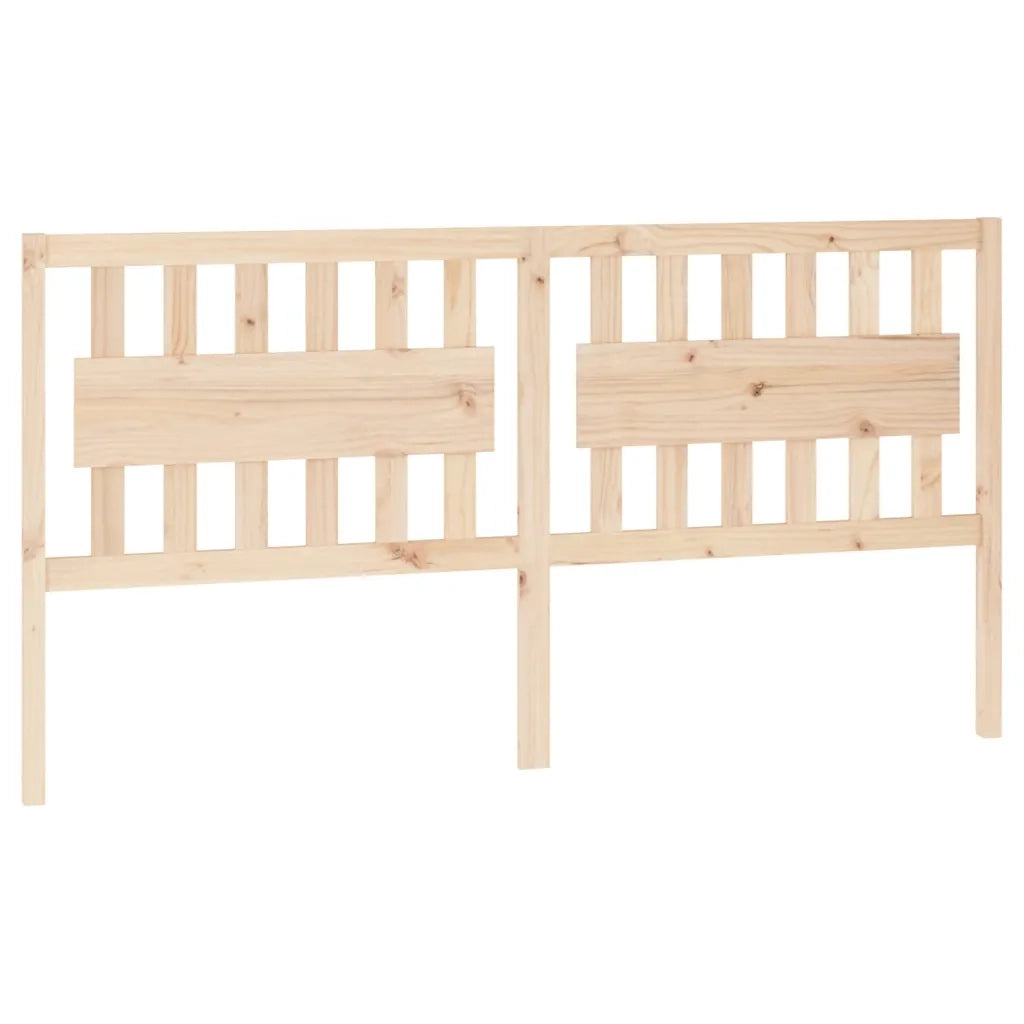 Testiera per Letto-Testata-Testiera Decorativa 185,5x4x100 cm in Legno Massello di Pino 906852