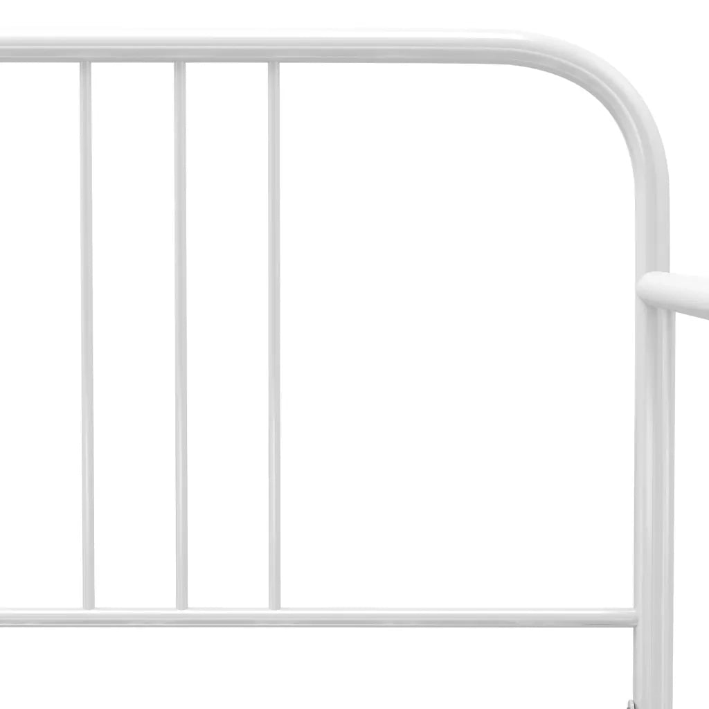 Telaio Divano Letto Estraibile Bianco in Metallo 90x200 cm 324753