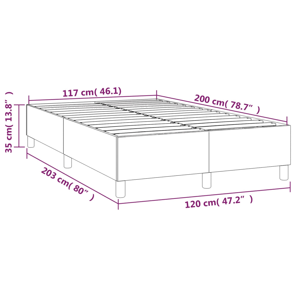 Letto matrimoniale | Letto per adulti | Struttura Letto a Rete a Molle Grigio Chiaro 120x200 cm Velluto