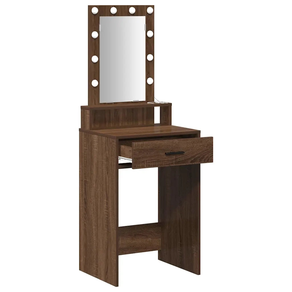 Toeletta | Tavolo da Trucco Marrone 50 x 41 x 140 cm Legno multistrato