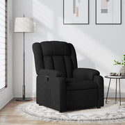 Poltrona reclinabile in tessuto nero 3205774